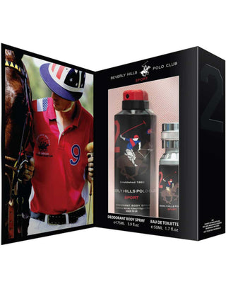 Κουτί δώρου Beverly Hills Polo Club: 1982 - Sport 2, Eau de Toilette, Ανδρικά, 50 ml + 1982 - Sport 2, Αντιιδρωτικό, Αποσμητικό Σπρέι, Ανδρικά, 175 ml
