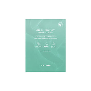 Mizon Mască hidratantă pentru față cu acid hialuronic Cicaluronic (Water Fit Mask) 24 g