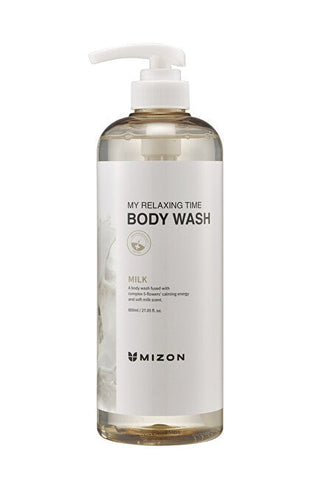 Mizon Gel de duș cu proteine din lapte Milk My Relaxing Time (Demachiant corporal) 800 ml
