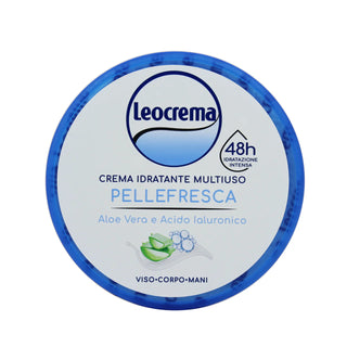 Leocrema Crema Idratante Multiuso Pelle Fresca Vaso Da 150 Ml