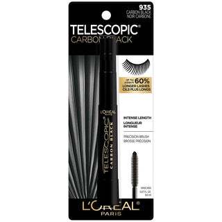 L'oréal paris Telescopic Carbon Black Lengthening Mascara 8.4 ml - Tonalità: Carbon Black