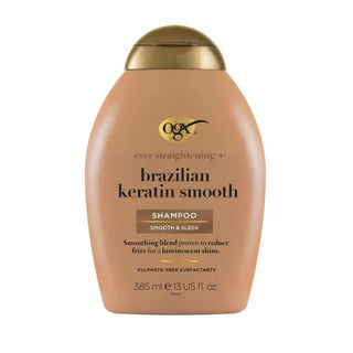 Shampoo lisciante alla cheratina brasiliana OGX 385 ml