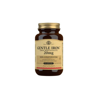capsule vegetali Solgar Gentle Iron (bisglicinato di ferro) da 20 mg - Confezione da 90