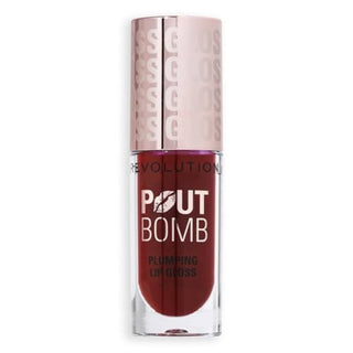 Makeup revolution Plump & Shine, Rimpolpante, Lucidalabbra, Jelly Berry Mauve, 4,6 ml