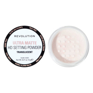 Makeup revolution Cipria sfusa HD Matte, cipria opaca, cipria sfusa, 6 g