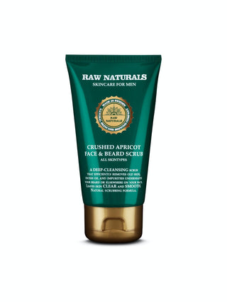 Raw Naturals פילינג לפנים ולזקן משמש פילינג טבעוני 75 מ"ל 