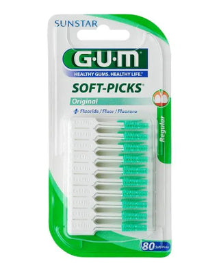 Sunstar Gum Soft-Picks Original con Regular Fluoride 80 Units