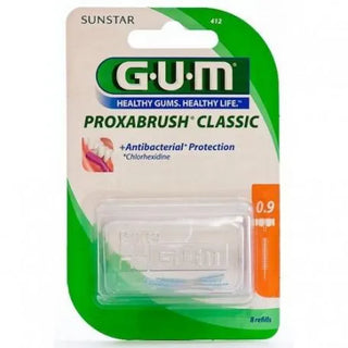 Proxabrush Classic Cepillo interdental con clorhexidina 0,9 mm 8 unidades encías 