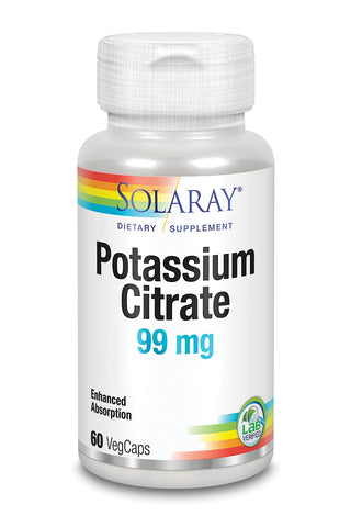 Solaray Potasio Citrato 99 Mg 60 capsule