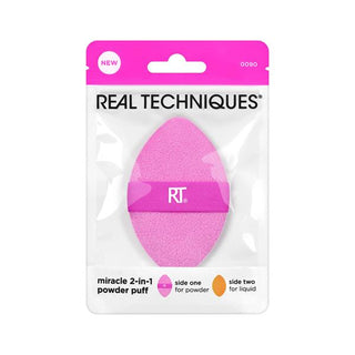 Real Techniques Miracle 2-In-1 Powder Puff — Cipria spugna 2 in 1