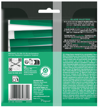 Wilkinson Extra Essential 2 Sensitive Rasoio con manico ergonomico 5 pezzi