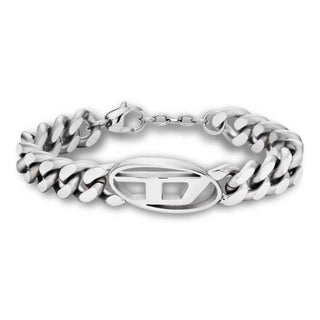 Diesel Bracciale uomo elegante in acciaio DX1432040 — Armbånd
