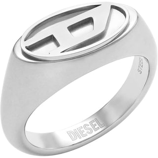 Diesel Anello acciaio logo DX1475040 50 mm — Anello