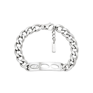 Diesel Bracciale acciaio unisex D Logo elegante DX1663040 — Bracciale