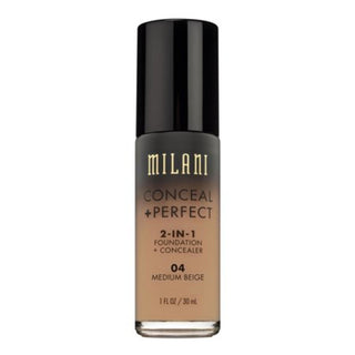 Milani Conceal + Perfect, fondotinta liquido e correttore 2-in-1, 04, beige medio, 30 ml