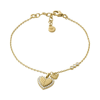 Emporio Armani Bracciale placcato oro zirconi Heart Donna EG3623710 — 手链