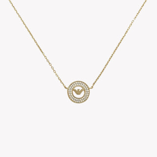 Emporio Armani Collana placcata oro con zirconi EG3628710 — Necklace