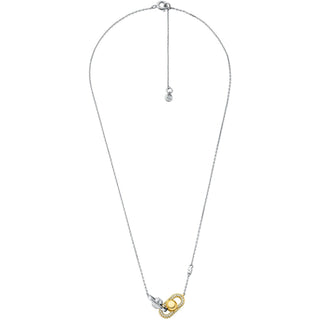 Michael Kors Stylish collana bicolore zirconi Astor Link MKC1734CZ931 — 목걸이