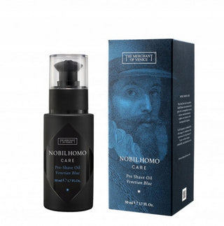 The Merchant Of Venice Blu Veneziano Olio d'Oliva Idratante e Ammorbidente Olio Pre-Rasatura 50 ml