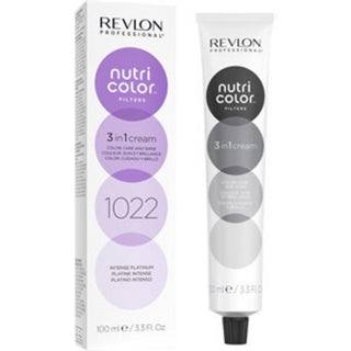 Revlon Nutri Color Filters senza ammoniaca maschera colorante per capelli rinfresca e ravviva il colore dei capelli 1022 1022 Intense Platinum 100 ml
