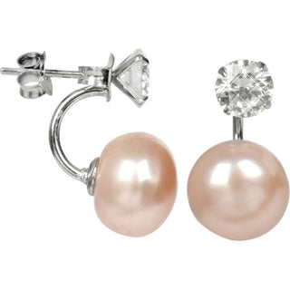 Jwl Luxury Pearls Salmon Real Pearl Earrings — Earrings