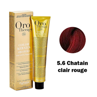 Fanola Oro Therapy Color Keratin Oil Pure 5.6 100 ml — Olio per capelli colorati