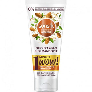 Sunsilk 1 Minute Wow Olio D`Argan & Di Mandorle Per Capelli Fragili 180 Ml
