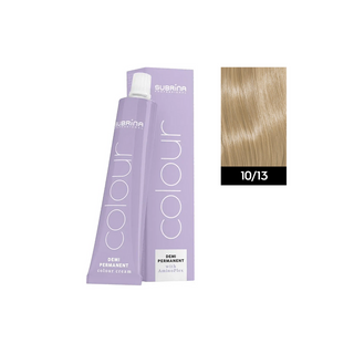 Subrina professional Demi Permanent Color, tintura per capelli demi-permanente, 10/13 biondo chiarissimo cenere dorato, 60 ml