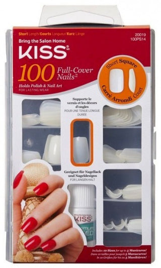 Kiss 100 Full Cover Nails Box 100 Artificial Nails 