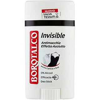 Borotalco Invisible 40ml — Deodorante stick