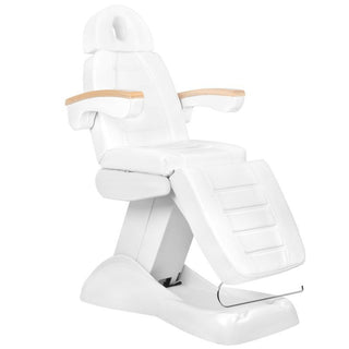 Scaun cosmetic electric Activeshop Lux Alb / Fag 3M