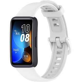 4Wrist Cinturino Silicone Huawei Watch Band 10, 9, 8 Bianco — Cinturino smartwatch