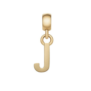 Daniel Wellington Colgante chapado en oro con letra "J" Charms Dw00400493 