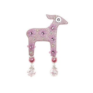 Deers Piccola Cerva Rosa Flowie — Figurina