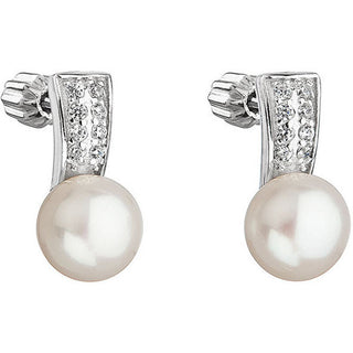 Evolution Group Pavona 21001.1 Bianca — Orecchini in Argento con Perla