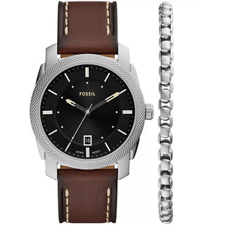 Fossil Set Regalo Machine Fs6081Set + Braccialetto — Set orologio