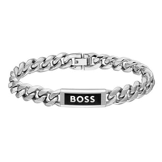 Hugo Boss Pulsera de hombre de acero Kassy Emblem 1580679 - Longitud: 17,5 Cm 