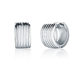Jvd Orecchini Cerchio Argento Moda — Orecchini