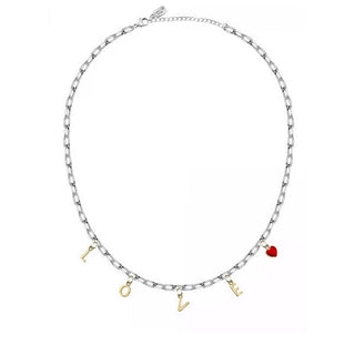 La Petite Story Fascinante Collar De Acero Con Colgantes Love Lps10Asd11 
