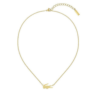 Lacoste Collana Placcata Oro Donna Coccodrillo — Collana