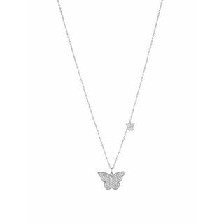 Liu Jo Fascinante Collar De Acero Con Papillon Brilliant Lj1638 