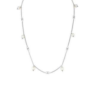 Liu Jo Fascinante Collar de Acero con Perlas Sintéticas Lj2910 
