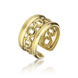 Marc Malone Anillo de Oro Maria Mcr23011G Macizo Anillo Abierto de Oro 