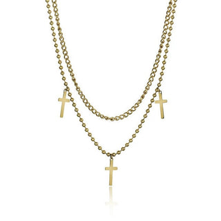 Marc Malone Collar doble Brooke en oro Mcn23106G 