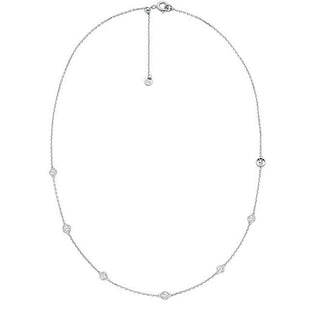Michael Kors Elegante Collar de plata con circonitas Brilliance Kors Mkc1714Cz040 
