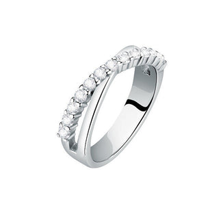 Morellato Elegante Anillo De Plata Con Zirconias Scintille Saqf151 - Circunferencia: 58 Mm 