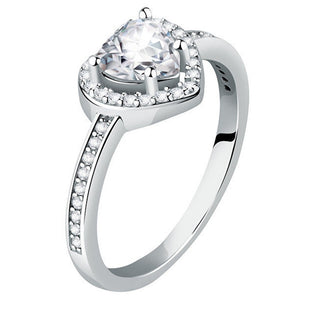 Morellato Anello Cuore Argento Scintillante Tesori Savb140 Circuito 54 Mm — Anello