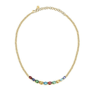 Morellato Collana Placcata Oro Con Zirconi Cubici Colorati Colori Savy01 — Collana