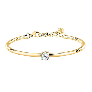 Morellato Armbånd i massivt guldbelagt med gennemsigtige zirconia cirkler Sakm97 