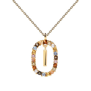 PdPaola Bellissima Collana Placcata Oro Lettera I CO01-268-U — Collana